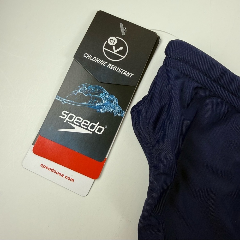 Speedo Endurance Swimwear Mens 28 Navy Blue NWT - Picture 3 of 8